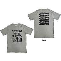Nirvana koszulka, Incesticide Stacked Logo BP Light Green, męskie
