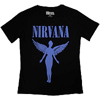Nirvana koszulka, Angelic Blue Mono Black, damskie