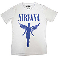 Nirvana koszulka, Angelic Blue Mono White, damskie
