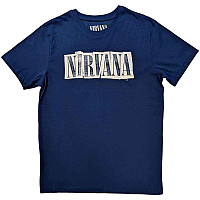 Nirvana koszulka, Box Logo Denim Blue, męskie