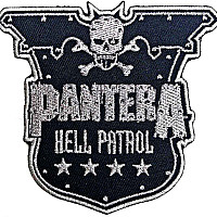Pantera tkaná nažehlovačka PES 100x85 mm, Hell Petrol