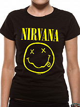 Nirvana koszulka, Smiley, damskie