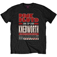 Pink Floyd koszulka, Knebworth '90 Red Black, męskie