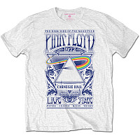 Pink Floyd koszulka, Carnegie Hall Poster White, męskie