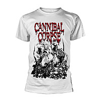 Cannibal Corpse koszulka, Pile Of Skulls White, męskie