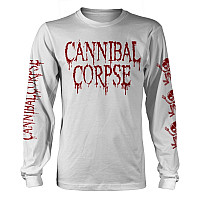 Cannibal Corpse koszulka długi rękaw, Butchered At Birth White, męskie