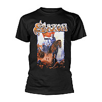 Saxon koszulka, Crusader Black, męskie