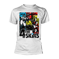 The 4 Skins koszulka, The Good The Bad & The 4 Skins White, męskie