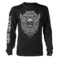 Amon Amarth koszulka długi rękaw, Grey Skull Black, męskie