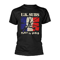 U.K. Subs koszulka, Party In Paris Black, męskie