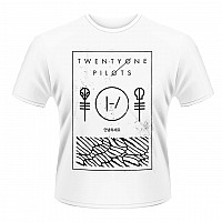 Twenty One Pilots koszulka, Thin Line Box White, męskie