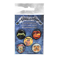 Metallica zestaw 5 odznak průměr 25 mm, The Singles