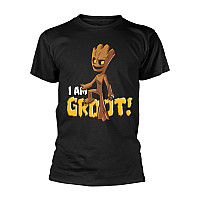 Strážci Galaxie koszulka, Groot Bold Black, męskie
