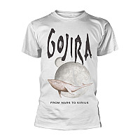 Gojira koszulka, Whale From Mars Organic White, męskie