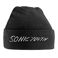 Sonic Youth czapka zimowa, White Logo Embroidered