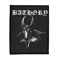 Bathory tkaná naszywka PES 100x50 mm, Goat (Rectangle)