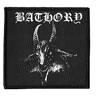Bathory tkaná naszywka PES 100x100 mm, Goat (Square)