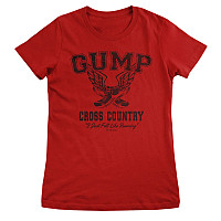 Forrest Gump koszulka, Cross Country Girly Red, damskie