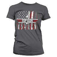 Top Gun koszulka, America Girly Grey, damskie