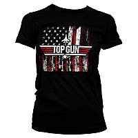 Top Gun koszulka, America Girly Black, damskie