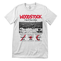 Woodstock koszulka, 3 Day Ticket White, męskie