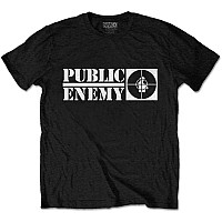 Public Enemy koszulka, Crosshairs Logo Black, męskie