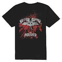 The Punisher koszulka, Punisher Red Tanszt Black, męskie