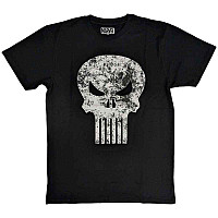The Punisher koszulka, Punisher Distressed Logo Black, męskie