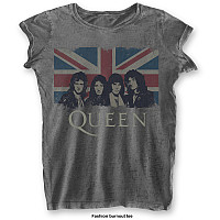Queen koszulka, Vintage Union Jack Burnout Girly, damskie