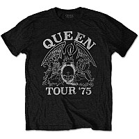 Queen koszulka, Tour '75 Eco-Tee Black, męskie