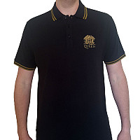 Queen koszulka, Crest Logo Polo Black, męskie