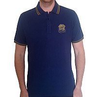 Queen koszulka, Crest Logo Polo Navy Blue, męskie