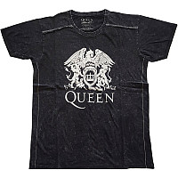 Queen koszulka, Classic Crest Snow Washed Black, męskie