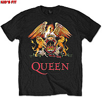 Queen koszulka, Classic Crest Black, dziecięcy