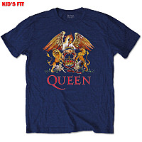 Queen koszulka, Classic Crest Navy Blue, dziecięcy