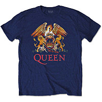Queen koszulka, Classic Crest Navy, męskie