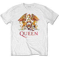 Queen koszulka, Classic Crest White, męskie