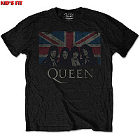 Queen koszulka, Vintage Union Jack Black, dziecięcy