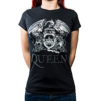 Queen koszulka, Crest Logo Diamante, damskie
