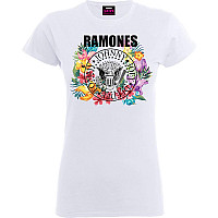 Ramones koszulka, Circle Flowers, damskie