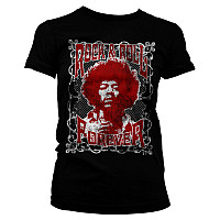 Jimi Hendrix koszulka, Rock 'n Roll Forever Black, damskie