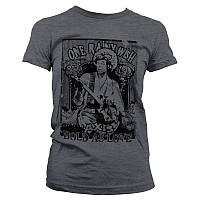 Jimi Hendrix koszulka, Bold As Love Dark Heather Grey, damskie