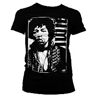 Jimi Hendrix koszulka, Distressed Black, damskie