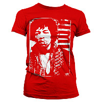 Jimi Hendrix koszulka, Distressed Red, damskie