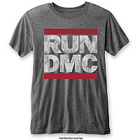 Run DMC koszulka, DMC Logo Burn Out Grey, męskie