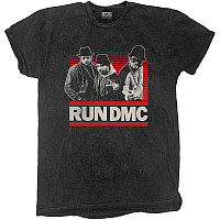 Run DMC koszulka, Gradient Bars Dip-Dye Black, męskie