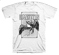 Led Zeppelin koszulka, Icarus Burst White, męskie