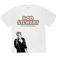 Rod Stewart koszulka, Rock The Holidays White, męskie
