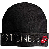 Rolling Stones zimowa czapka zimowa, Stones Embellished Black