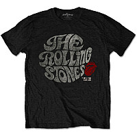 Rolling Stones koszulka, Swirl Logo ´82 Eco-Tee Black, męskie
